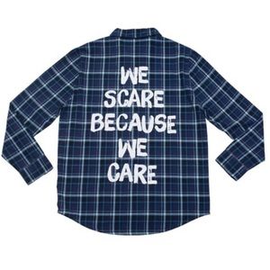 Cakeworthy Monsters Inc We Scare Flannel NWT